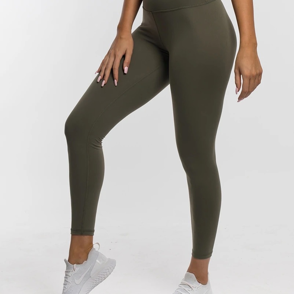 Echt Force Scrunch Leggings - Dusty Olive - M